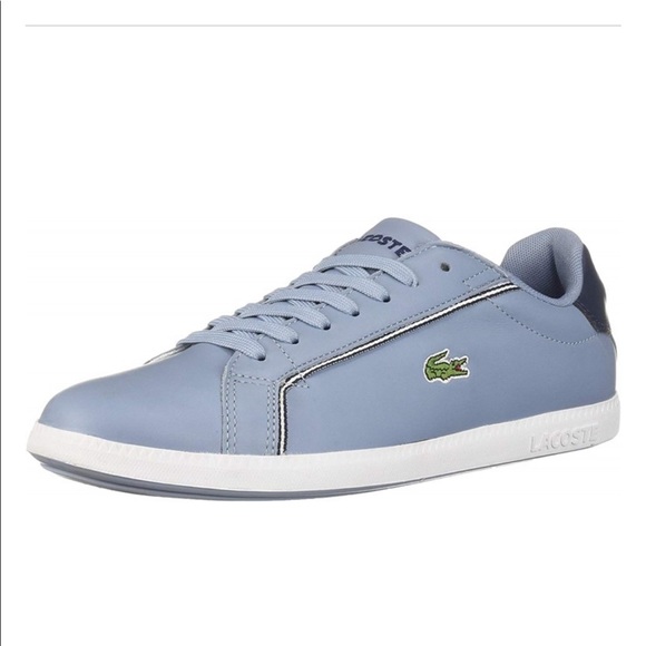 Lacoste Graduate Leather Sneaker Shoe Size 6 - Picture 2 of 8